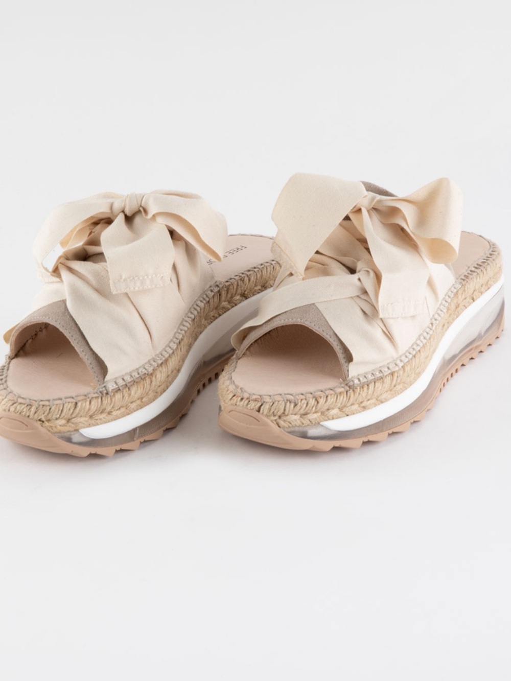 Free People Chapmin Sport Espadrille Sneaker Sandals Cream White size 40 US 10